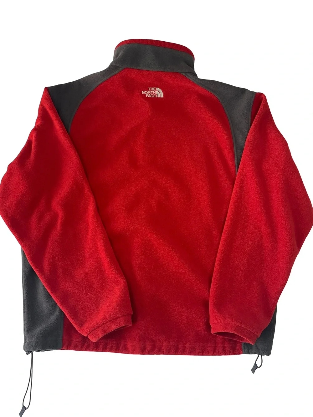 The North Face Khumbu Jacket Red Gray Full Zip Fleece Men’s Large